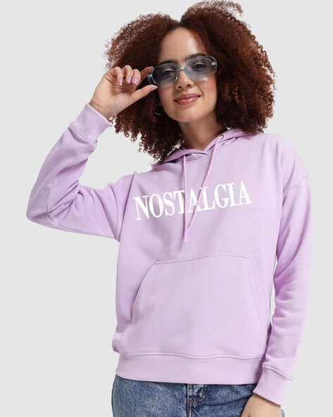 Buy Purple Sweatshirt Hoodies for Women by BEWAKOOF Online Ajio