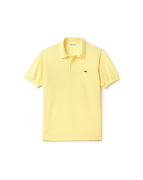 Lacoste t shirt yellow on sale