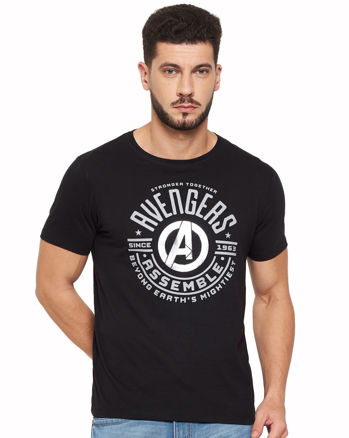 Buy Black Tshirts for Men by MARVEL AVENGERS Online Ajio