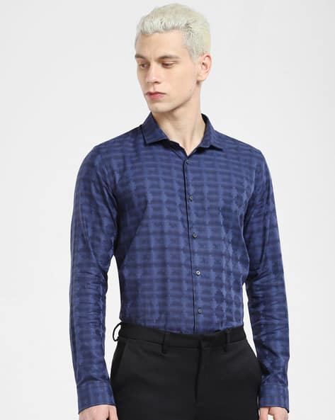 Jack & Jones Geometric Print Slim Fit Shirt