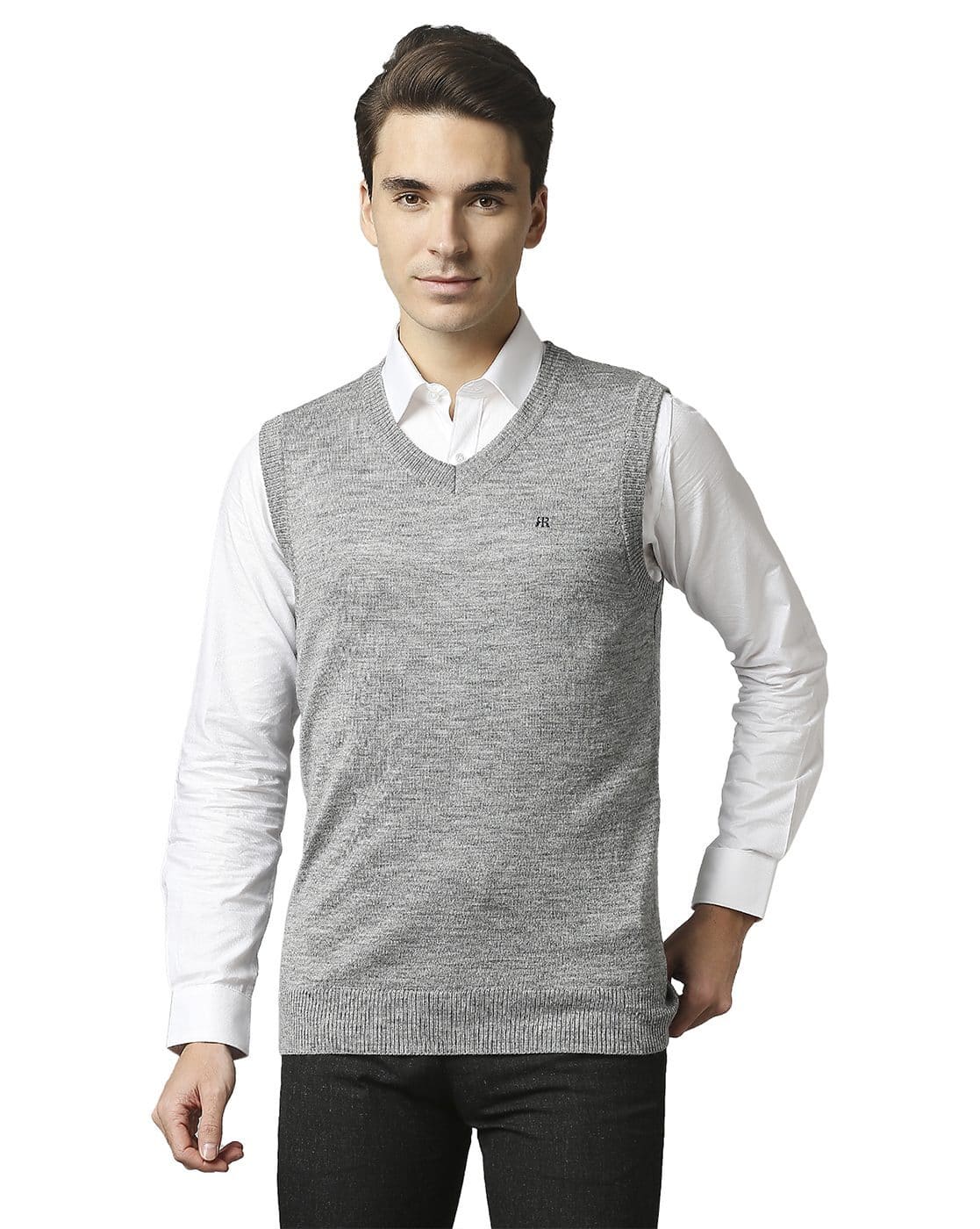 Grey Raymond Sweater Price Solid Half Sleeves Pullover