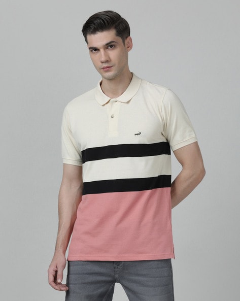 Colourblock Polo T Shirt