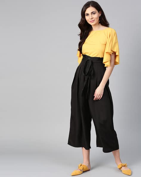 tops for yellow palazzo
