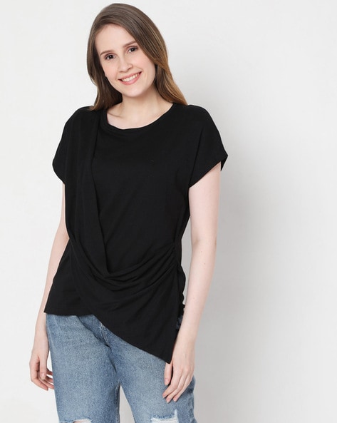 Vero Moda Solid  Round-Neck T-shirt