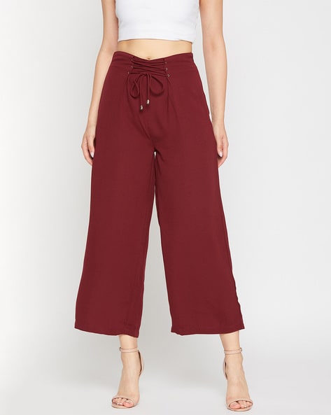 Marie Claire Ankle-Length Palazzos with Drawstring