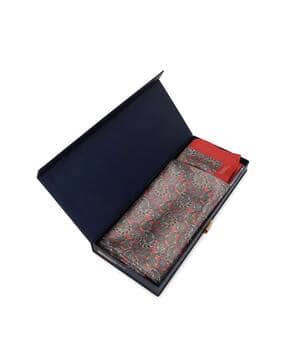 tossido Paisley Print Stole with Pocket Square-picture-6