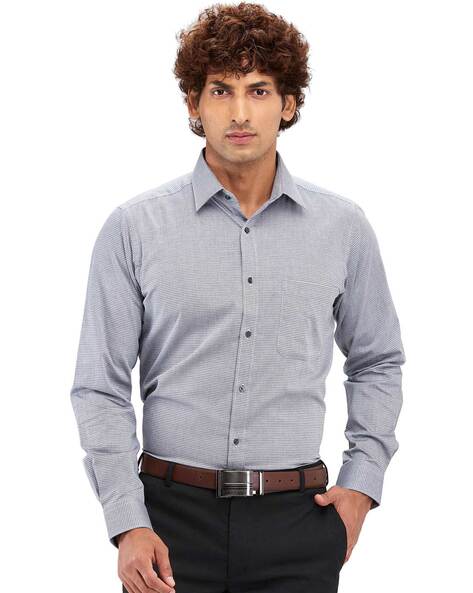 Raymond Micro Print Slim Fit Shirt