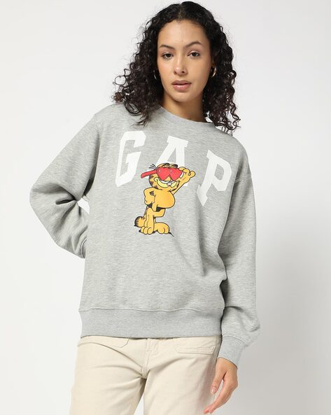 Gap Women Garfield Print Crew-Neck Pullover