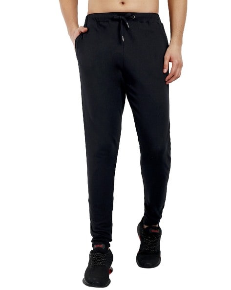 Men High-Rise Joggers with Elasticated Drawstring Wasit