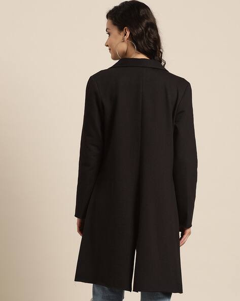 Buy Black Jackets & Coats for Women by Qurvii Online | Ajio.com