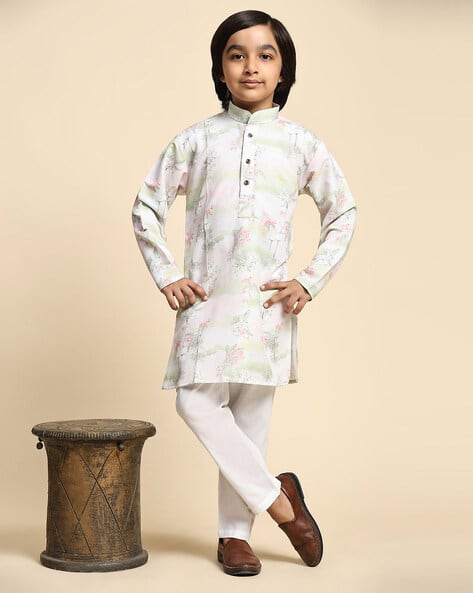 PRO-ETHIC(STYLE DEVELOPER) Floral Print Kurta Pyjama Set