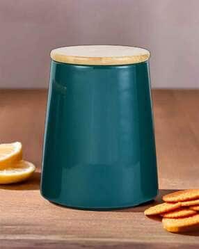 the better home Ceramic Jar with Wooden Lid-picture-52