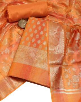 Women Woven 3-Piece Unstitched Dress Material