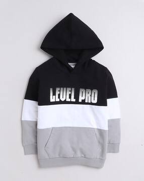 bumzee Boys Colourblock Regular Fit Hoodie-picture-33