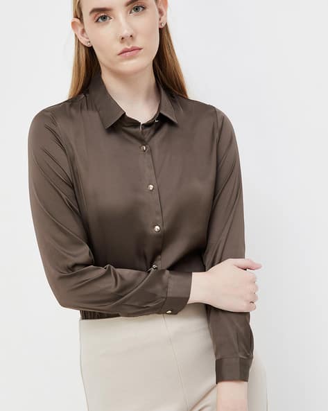 Womens Tops Collar Neck Tops Online Women's Shirt Blouse Floral