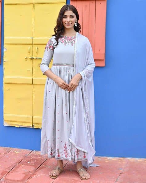 Buy Violet Dresses Gowns for Women by Peachmode Online