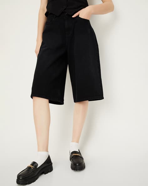 ALAYA F x URB_N Max Women Denim Bermuda Shorts