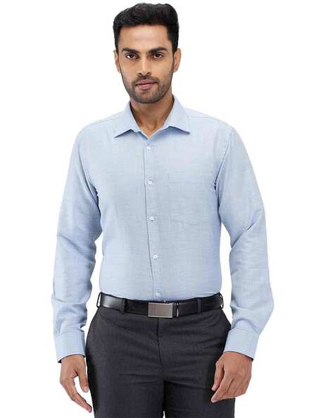 Spread Collar Shirt with Full Sleeves