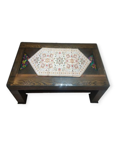 Velvet Floral Print Centre Coffee Table Runner 33