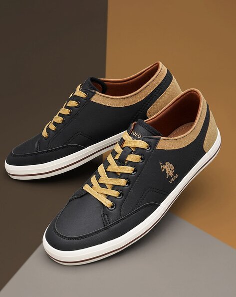 Men Low-Top Lace-Up Sneakers