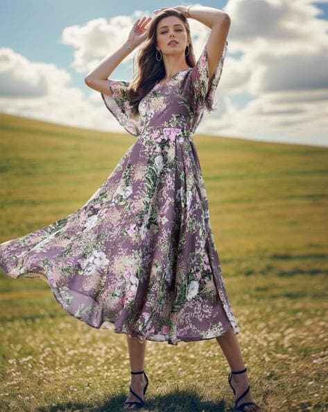 Buy Mauve Dresses for Women by Rare Online Ajio