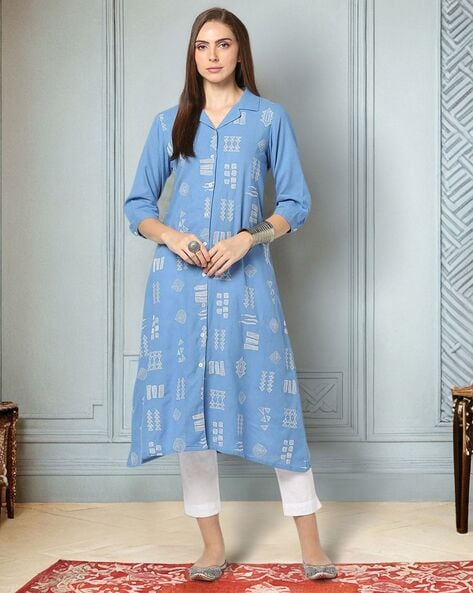 SIYAHI Women Embroidered A-Line Kurta