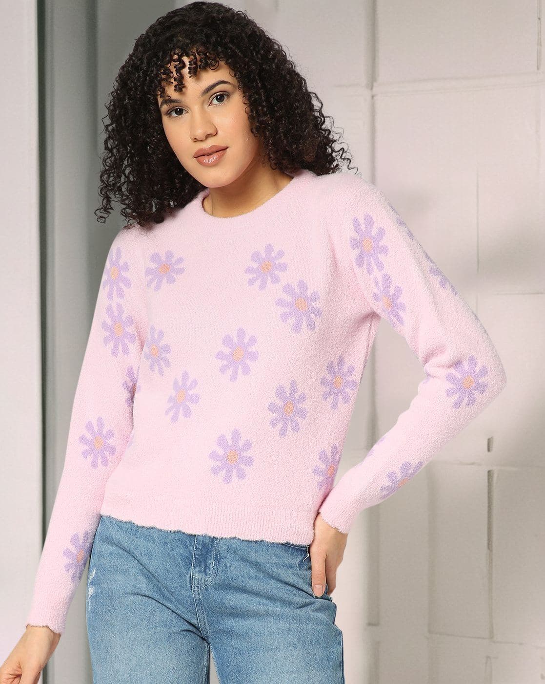 Buy RIO Women Floral Print Crew-Neck  Online | Ajio.com
