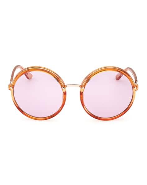 Women UV-Protected Round Sunglasses-GUS78875744YSG