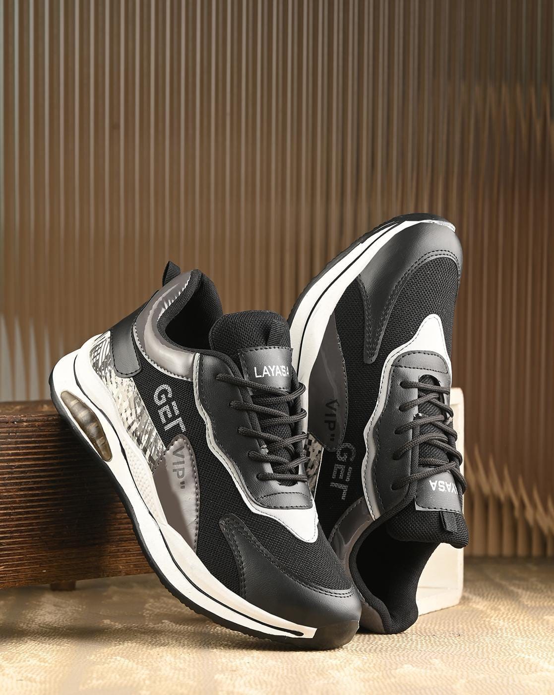 Buy Black Sneakers for Men by LAYASA Online