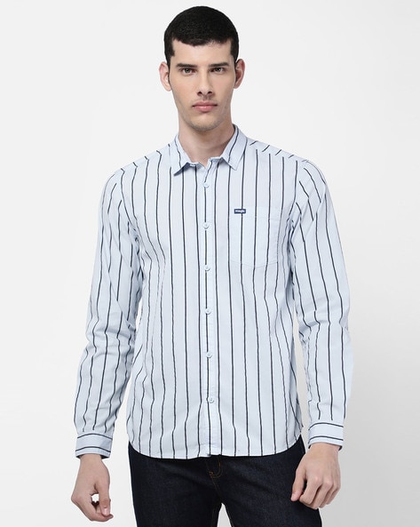 Wrangler Stripes Pint Slim Fit Shirt