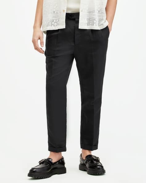 Cross Tallis Linen Tapered Fit Trousers - Main Image