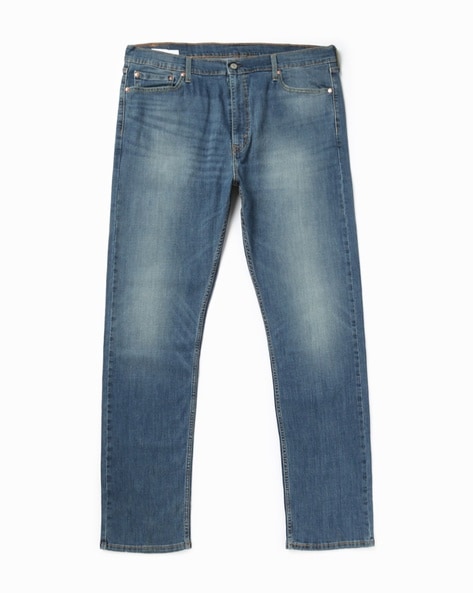 Men Mid-Wash Straight Jeans