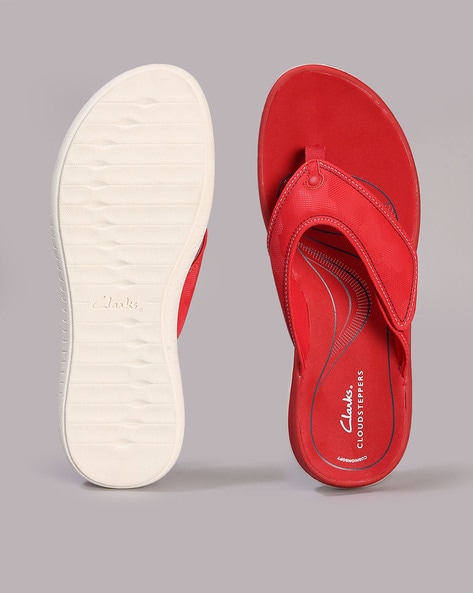 Buy Red Flat Sandals for Women by CLARKS Online Ajio