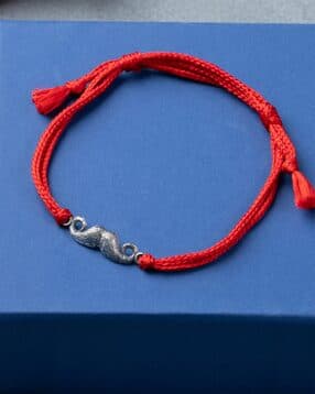 Men Sterling Silver Mustache Rakhi-image-24