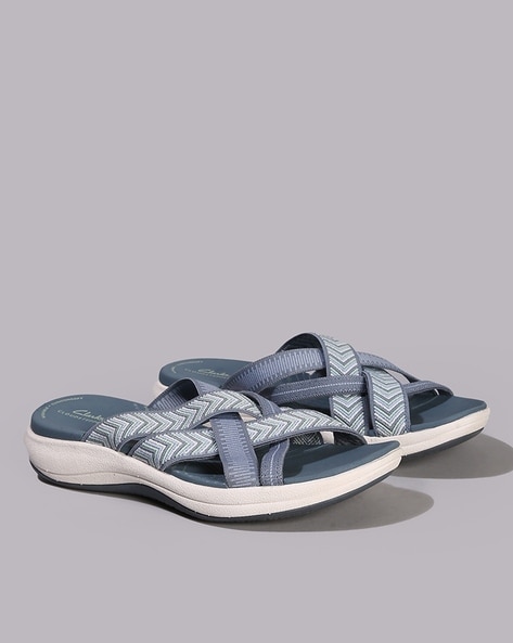 Clarks denim sandals hotsell