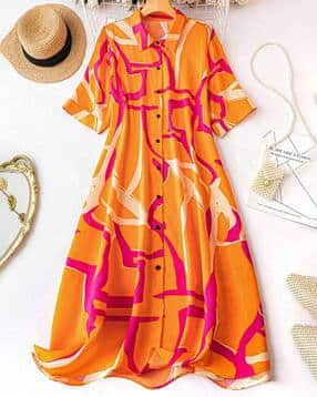 Women Printed A-Line Dress-image-22