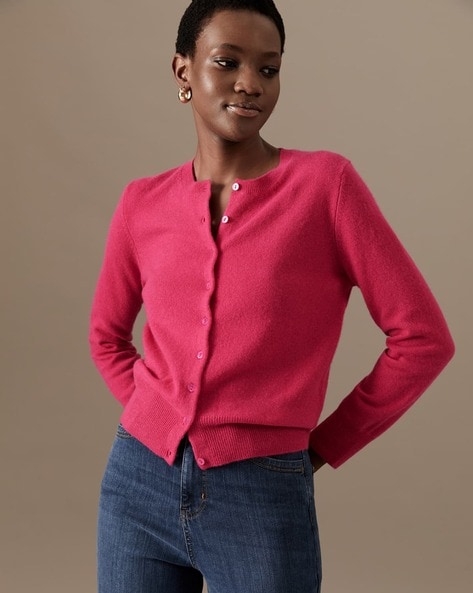 Buy Pink Sweaters Cardigans for Women by Marks Spencer Online Ajio