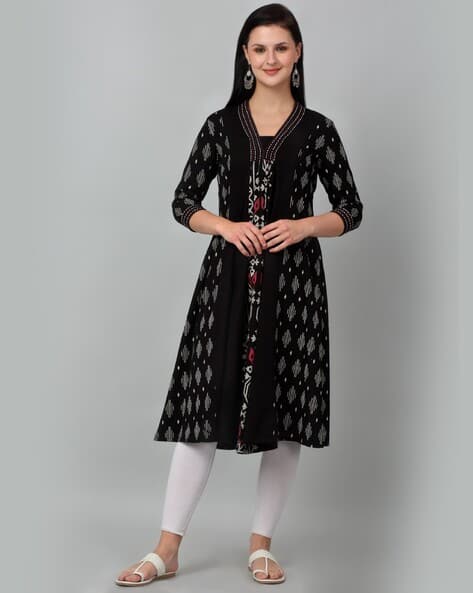Women printed A-Line Kurti