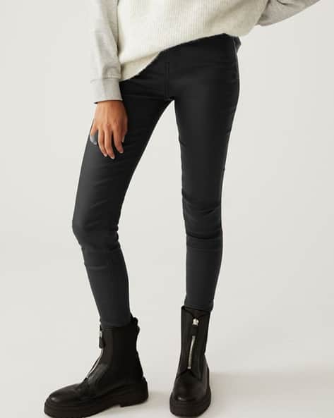Ivy Coated Skinny Ankle Grazer Jeans