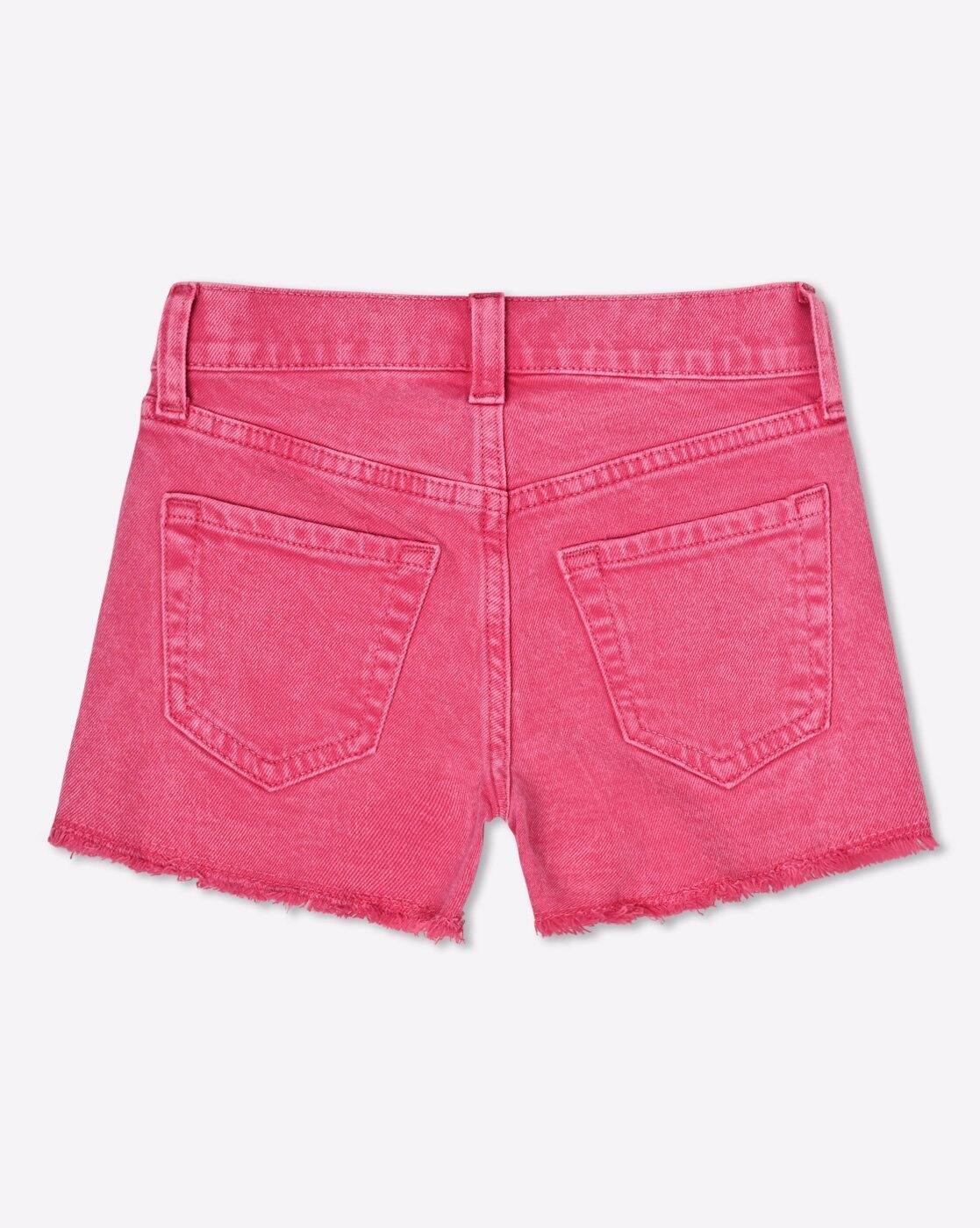 【BOK PLACE】Unbalance cutting high-waist pink denim shorts ZARA Straight Fit Denim Shorts with Side Slits Size | Depop
