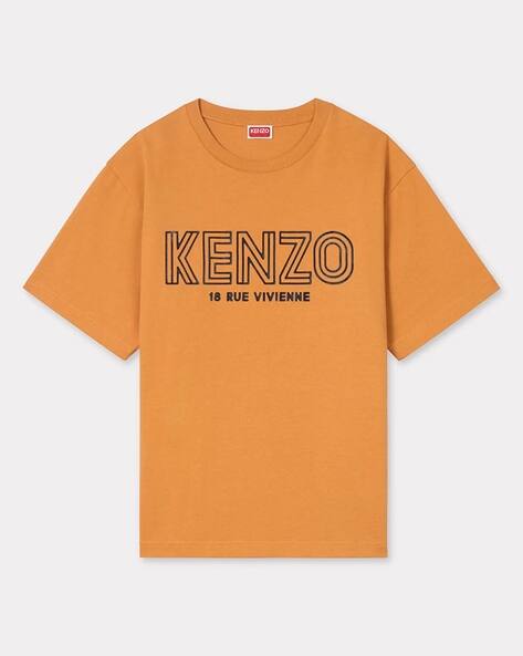 Buy KENZO Archive 1970 Cotton Oversized T-Shirt | Orange Color Men