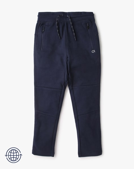 Slim Fit Track Pants with Zipper Pockets