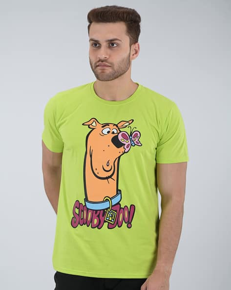 Men Printed Regular Fit Crew-Neck T-Shirt