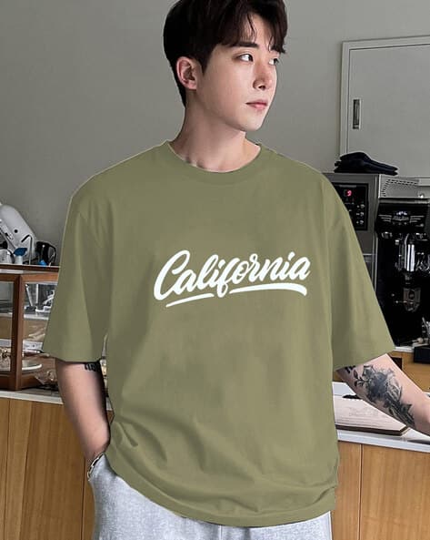 Buy Olive Tshirts for Men by CLAFOUTIS Online