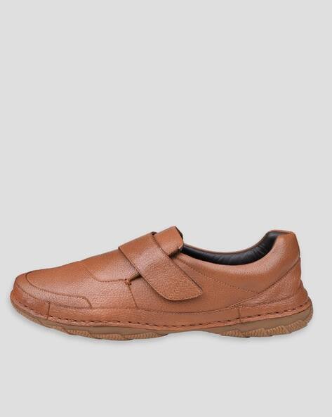 Men Round-Toe Casual Shoes with Velcro Fastening