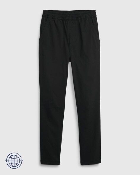 Tapered Fit Pants with Elasticated Waist