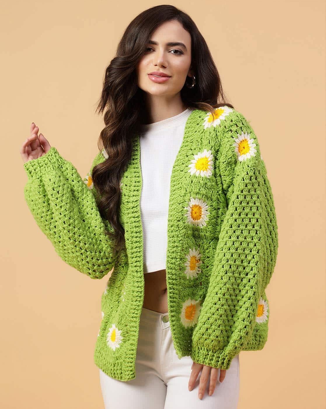 Buy Velvery Women Patterned-Knit Front-Op Online | Ajio.com