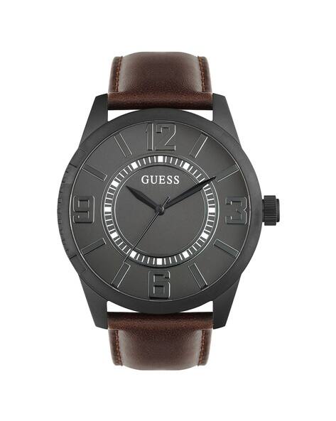 GUESS Men Analogue Wrist Watch with Pin-Tuck Clasp - U1408G3M