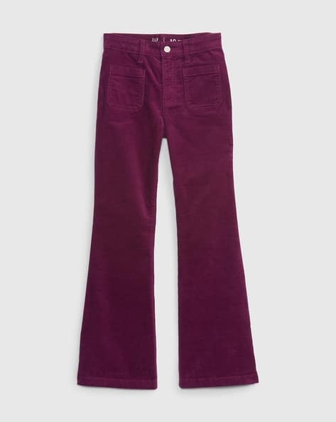 Girls High-Rise Flared Corduroy Jeans