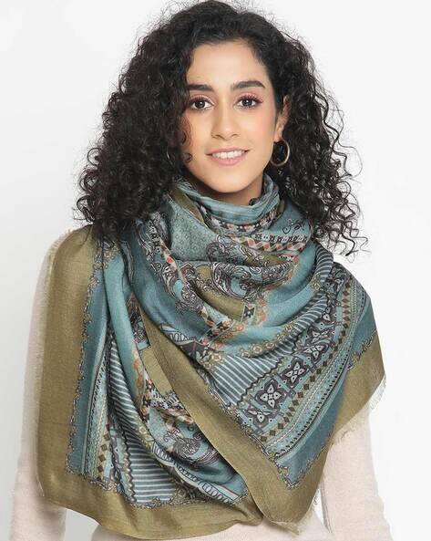 Buy Sky Blue Stoles Scarves for Women by Shingora Online